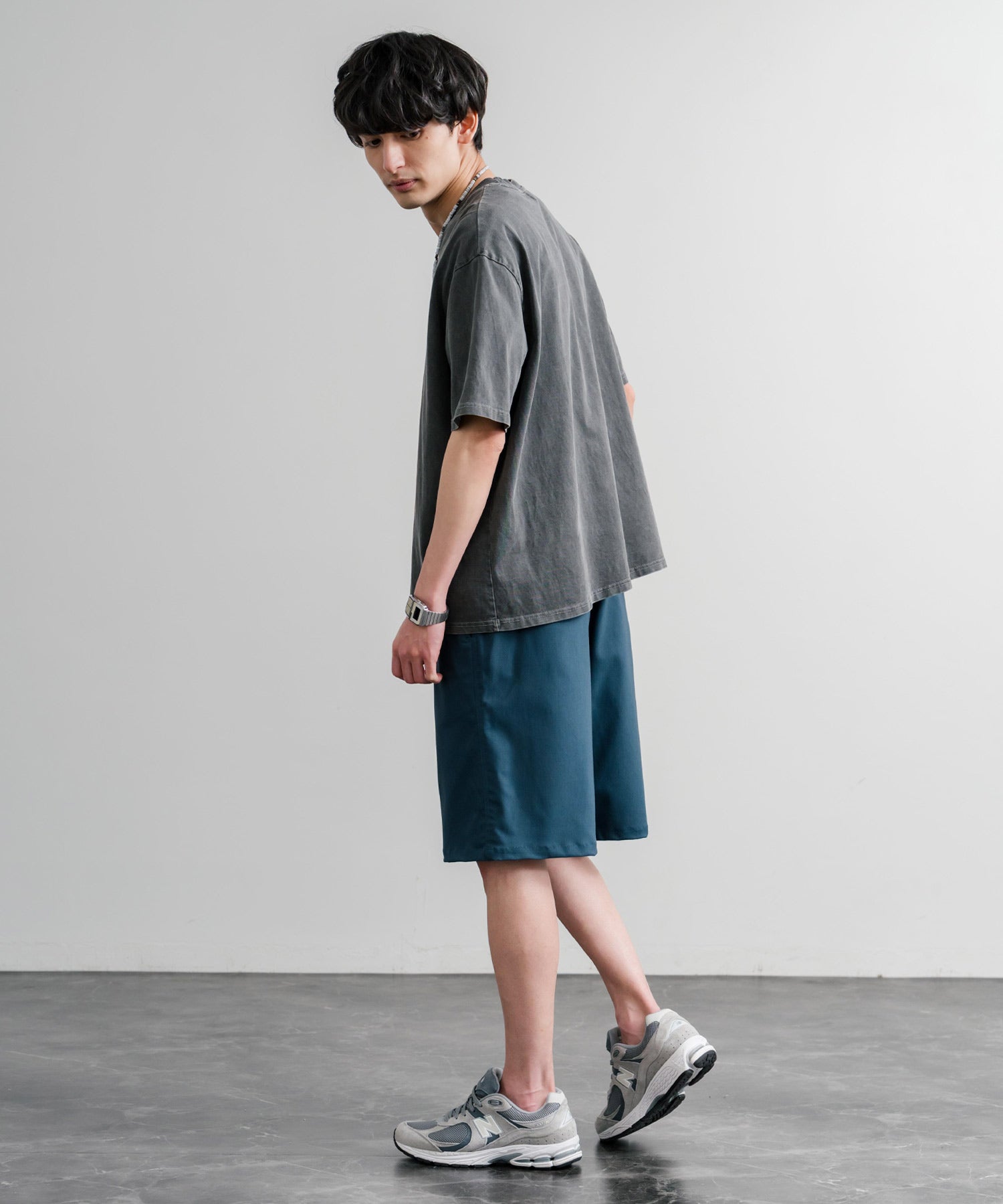 接触冷感 多機能素材ショートクライミングイージーワイドパンツ 15371