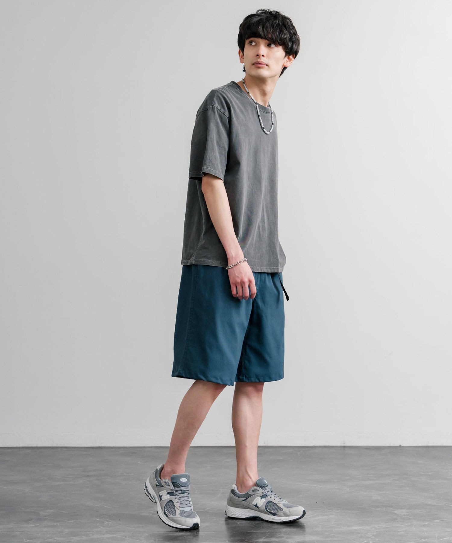 接触冷感 多機能素材ショートクライミングイージーワイドパンツ 15371