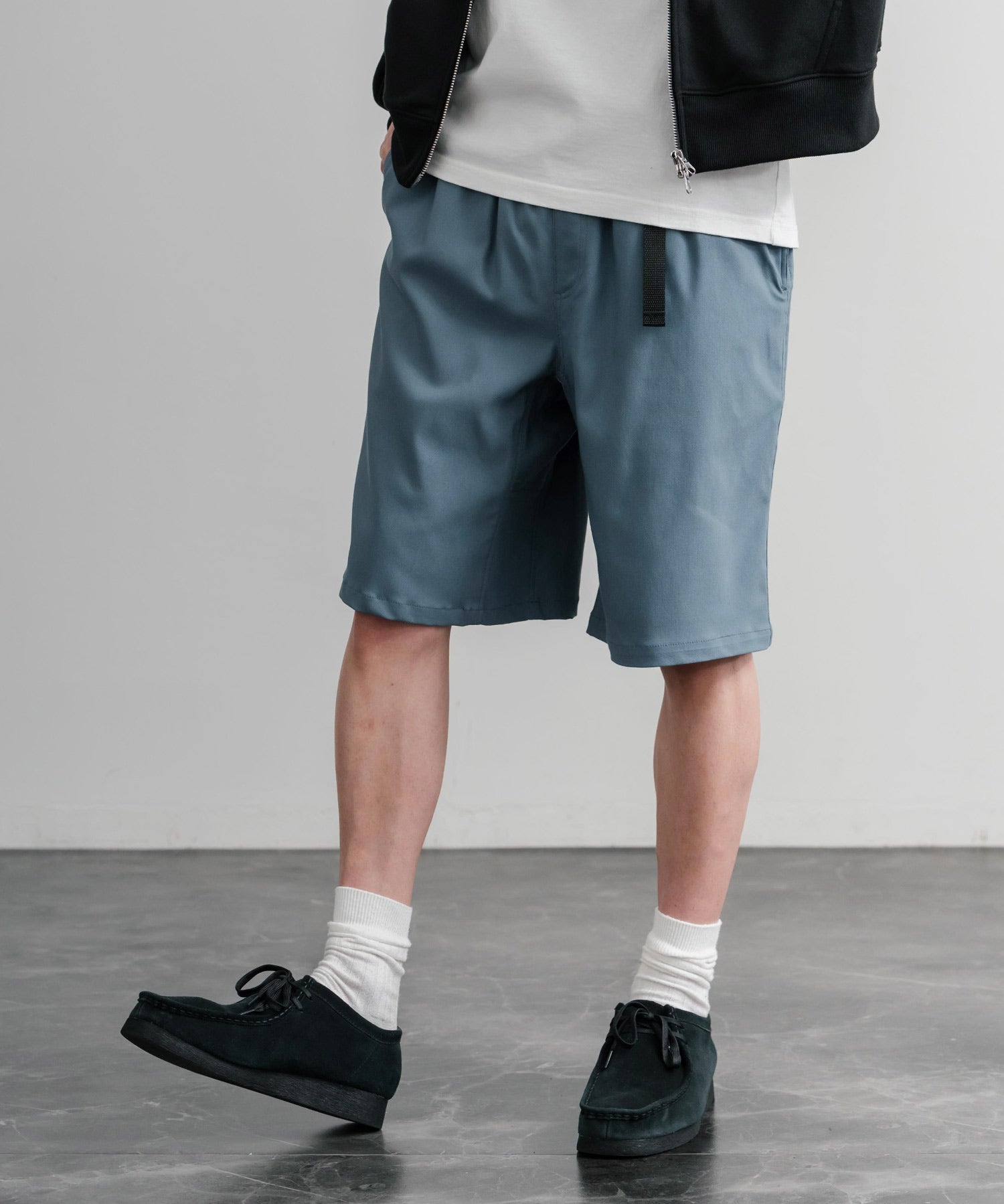 接触冷感 多機能素材ショートクライミングイージーワイドパンツ 15371