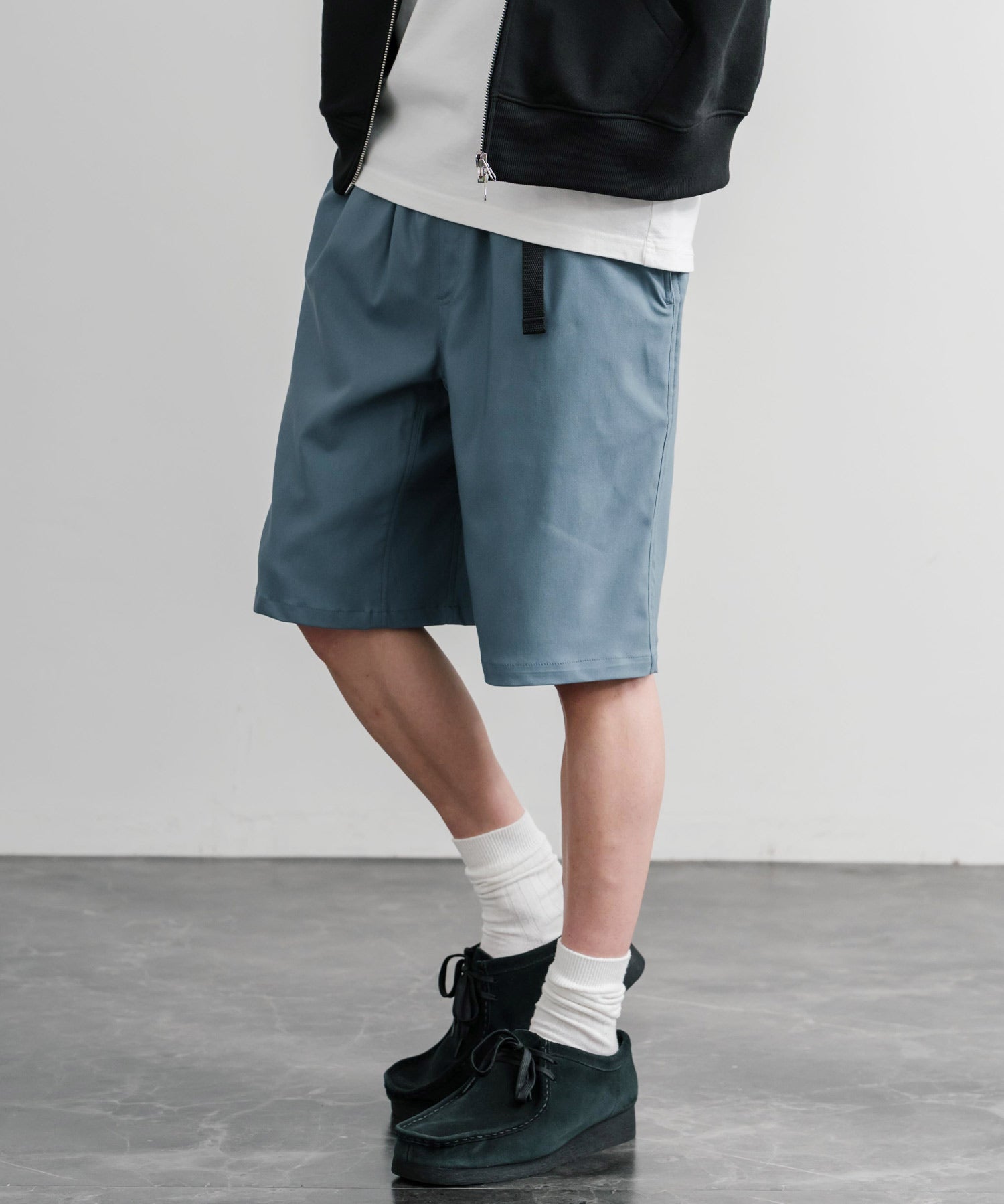 接触冷感 多機能素材ショートクライミングイージーワイドパンツ 15371