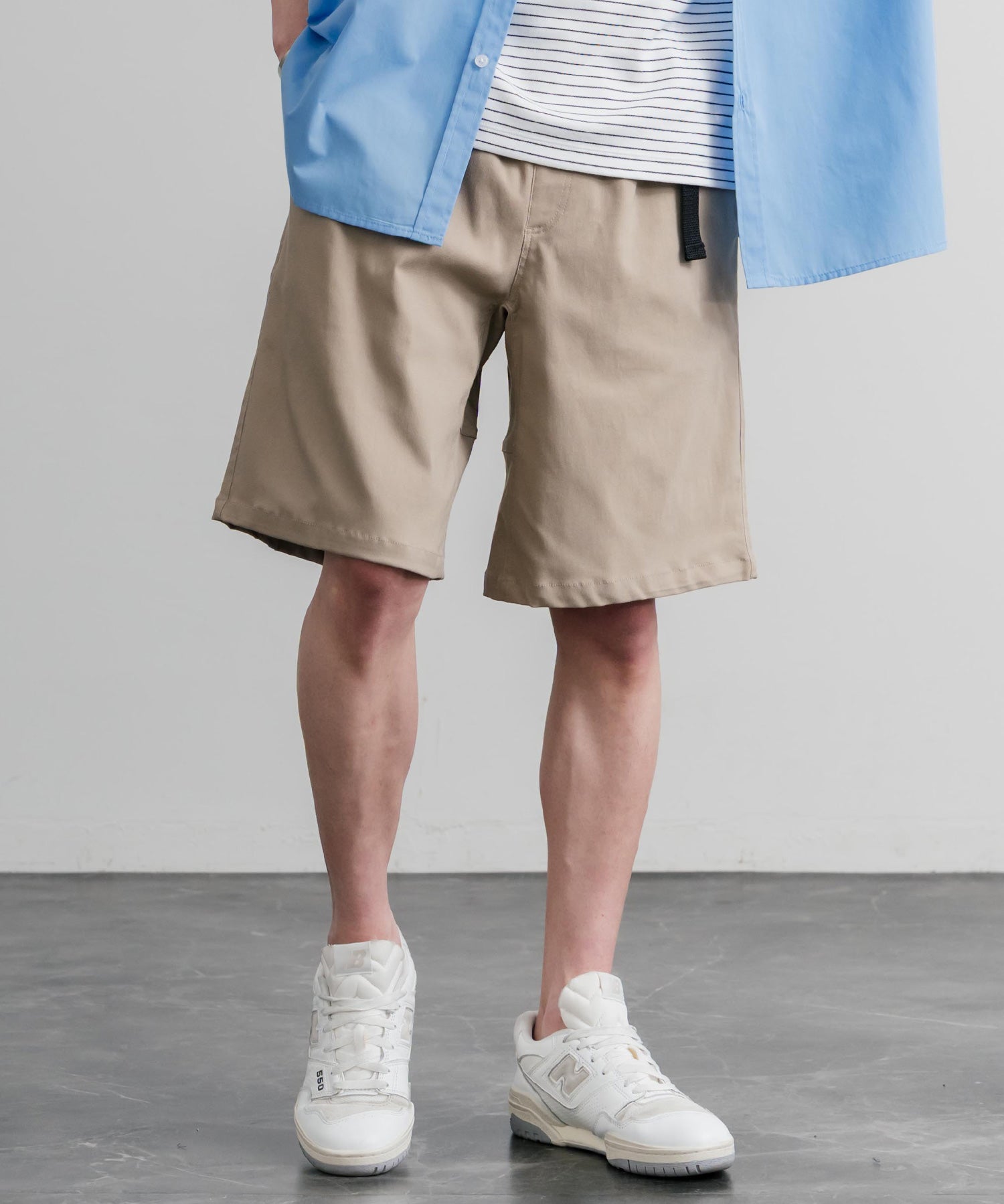 接触冷感 多機能素材ショートクライミングイージーワイドパンツ 15371