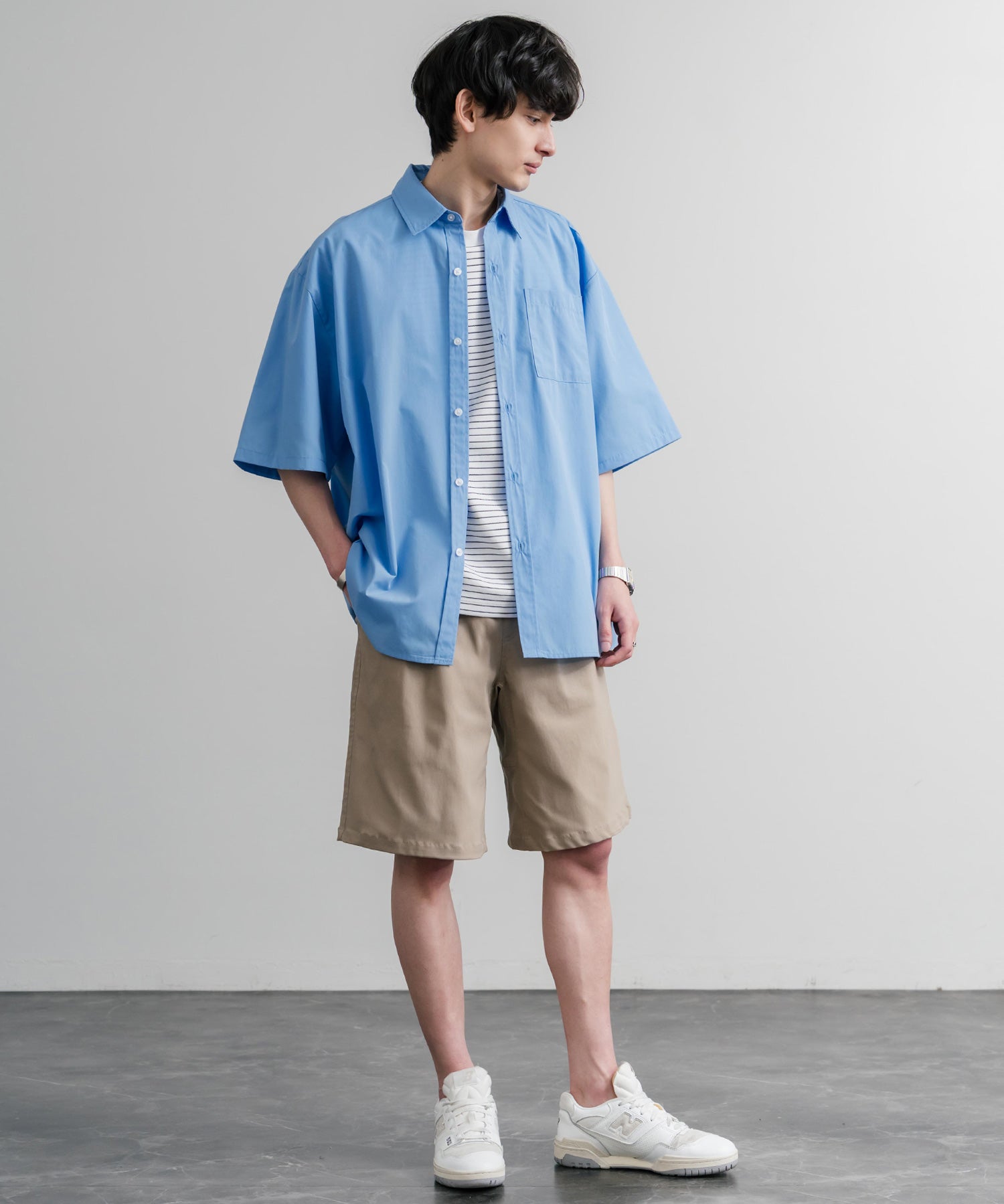 接触冷感 多機能素材ショートクライミングイージーワイドパンツ 15371