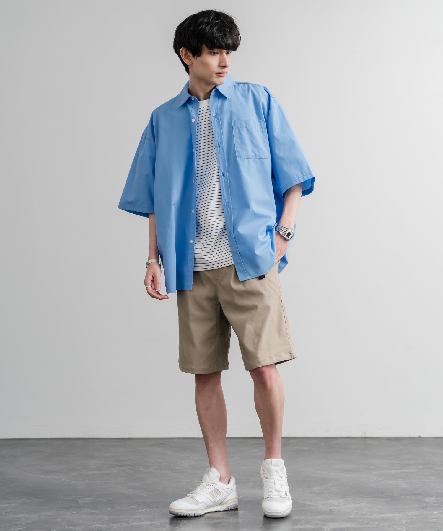 接触冷感 多機能素材ショートクライミングイージーワイドパンツ 15371