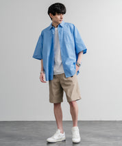 接触冷感 多機能素材ショートクライミングイージーワイドパンツ 15371