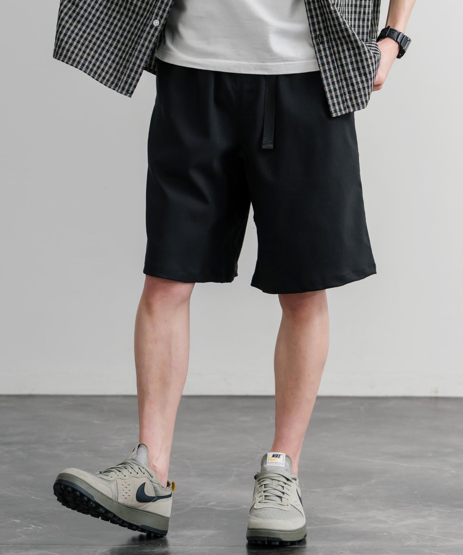 接触冷感 多機能素材ショートクライミングイージーワイドパンツ 15371