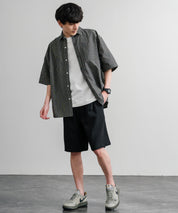 接触冷感 多機能素材ショートクライミングイージーワイドパンツ 15371