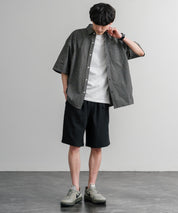 接触冷感 多機能素材ショートクライミングイージーワイドパンツ 15371