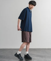 接触冷感 多機能素材ショートクライミングイージーワイドパンツ 15371