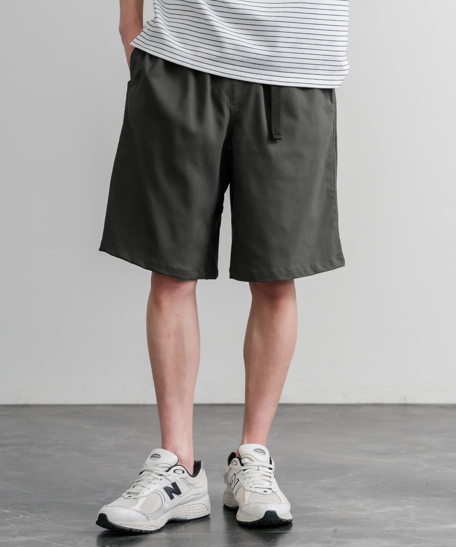 接触冷感 多機能素材ショートクライミングイージーワイドパンツ 15371