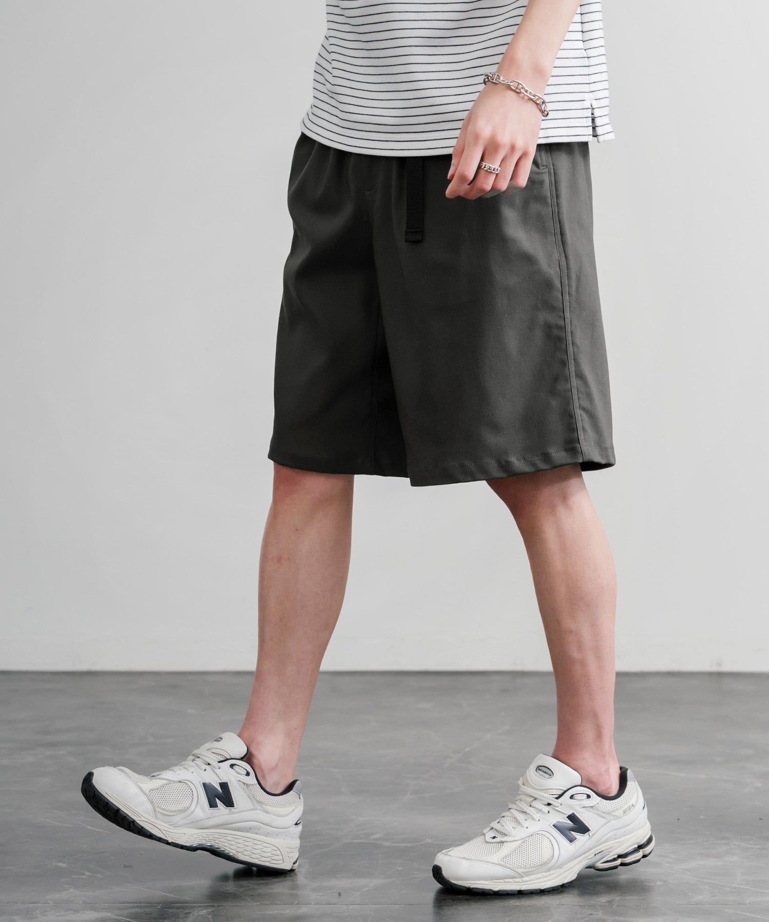 接触冷感 多機能素材ショートクライミングイージーワイドパンツ 15371