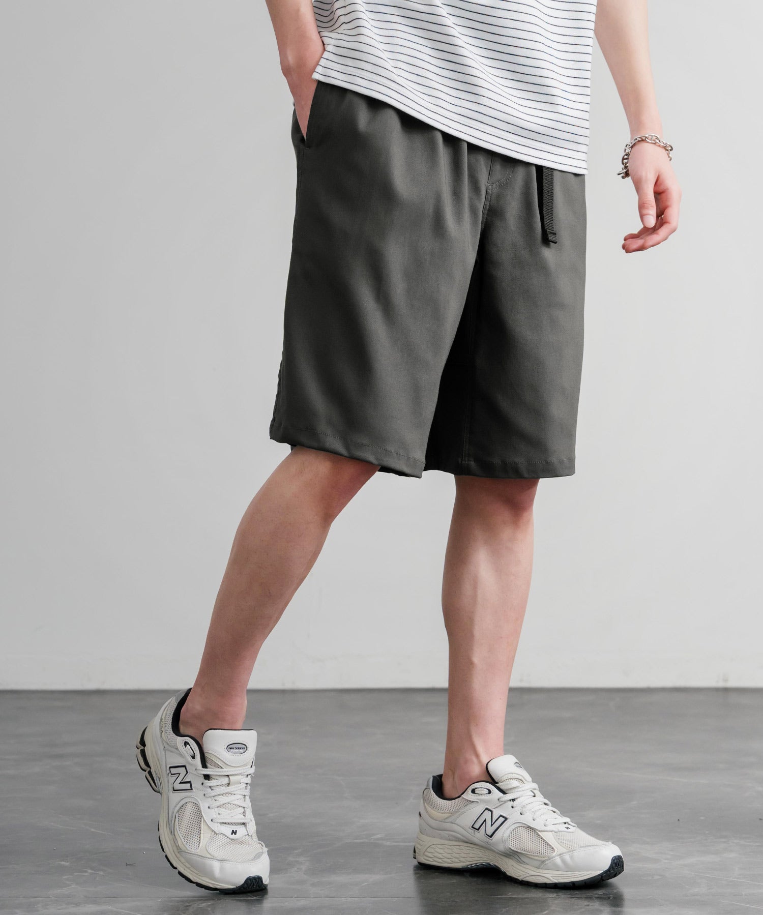 接触冷感 多機能素材ショートクライミングイージーワイドパンツ 15371