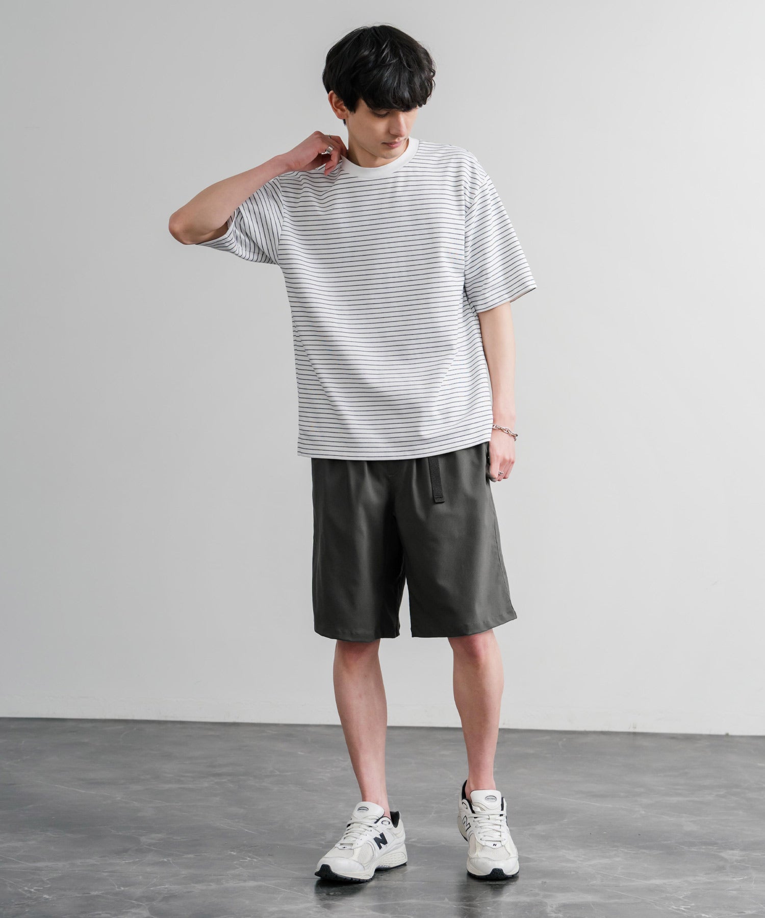 接触冷感 多機能素材ショートクライミングイージーワイドパンツ 15371