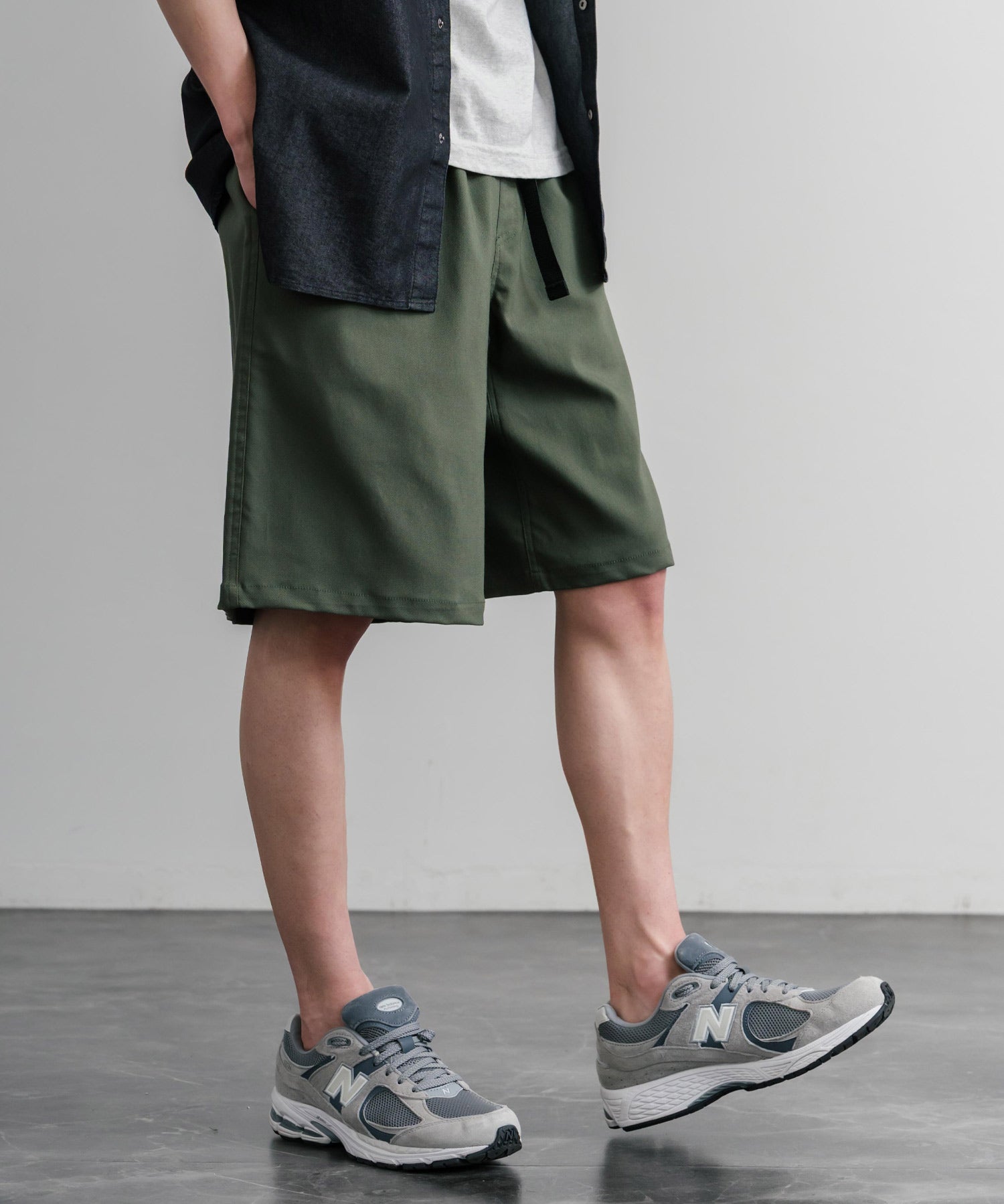 接触冷感 多機能素材ショートクライミングイージーワイドパンツ 15371