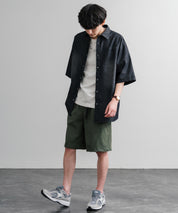 接触冷感 多機能素材ショートクライミングイージーワイドパンツ 15371