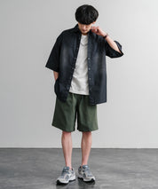 接触冷感 多機能素材ショートクライミングイージーワイドパンツ 15371