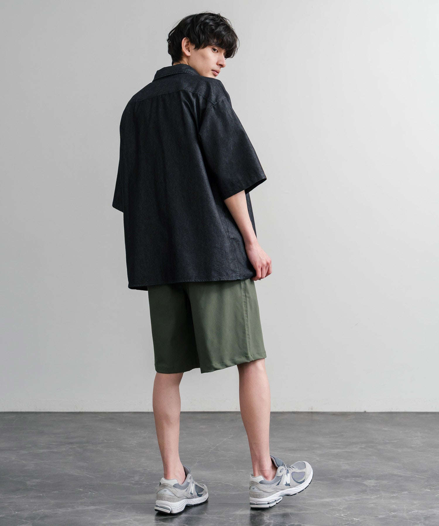 接触冷感 多機能素材ショートクライミングイージーワイドパンツ 15371