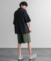 接触冷感 多機能素材ショートクライミングイージーワイドパンツ 15371