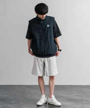 接触冷感 多機能素材ショートクライミングイージーワイドパンツ 15371