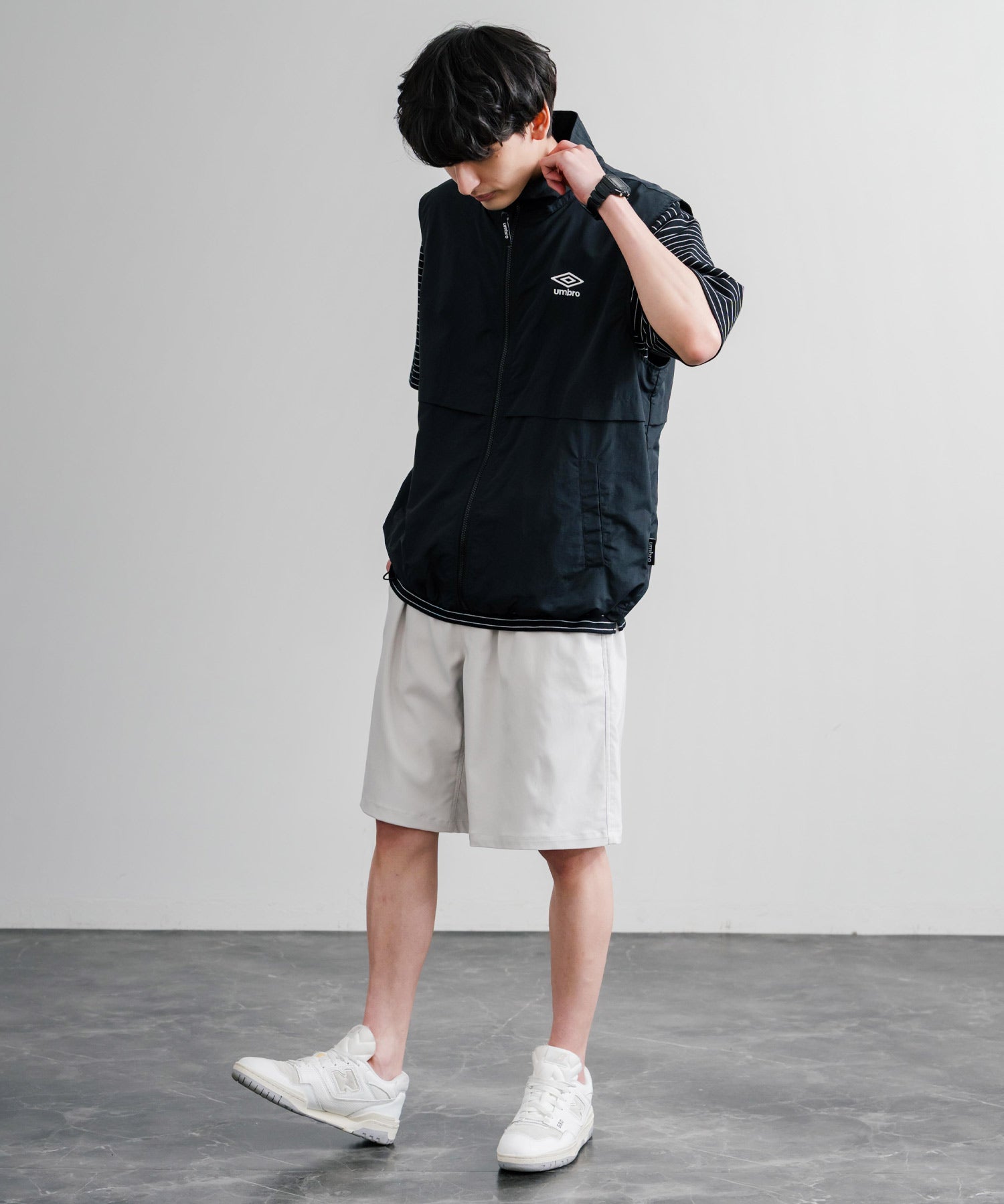 接触冷感 多機能素材ショートクライミングイージーワイドパンツ 15371