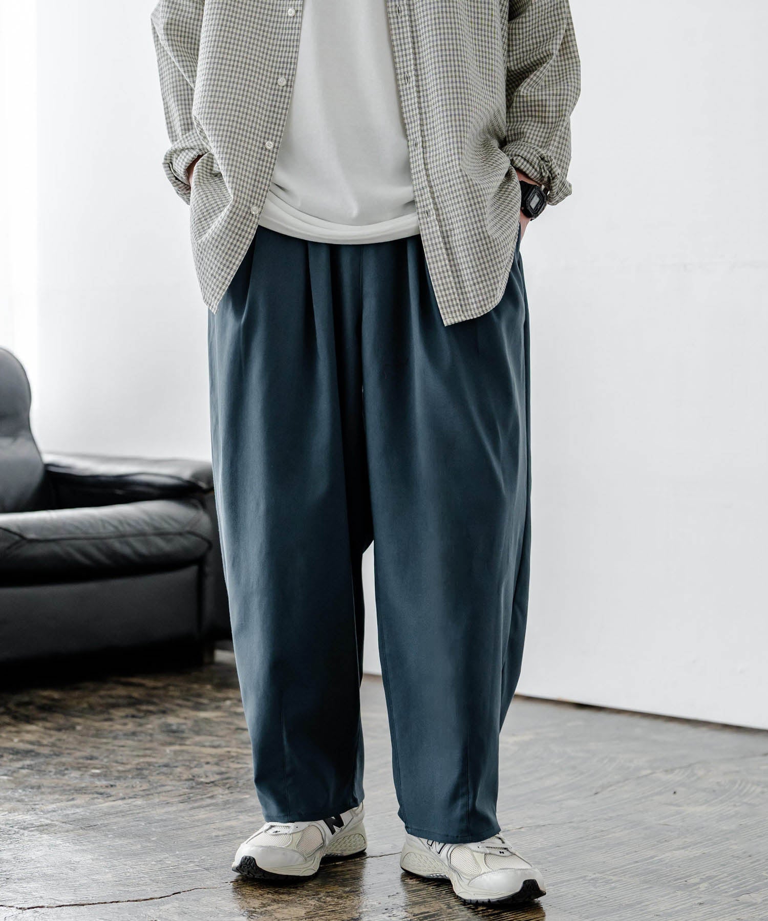 多機能 接触冷感ストレッチUVカットイージーバルーンパンツ 15372