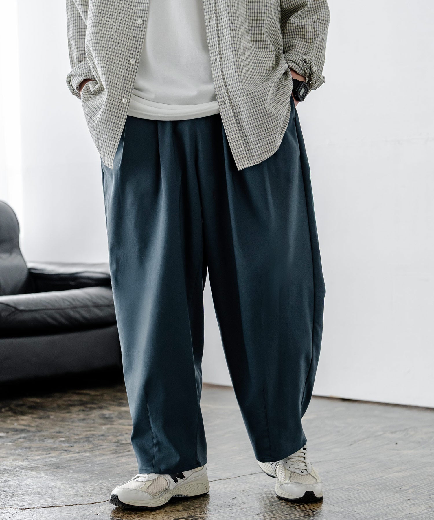 多機能 接触冷感ストレッチUVカットイージーバルーンパンツ 15372