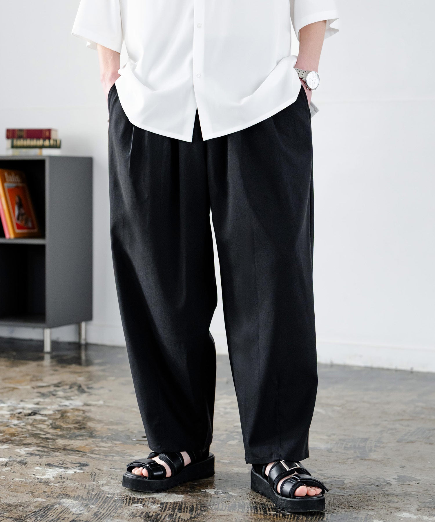 多機能 接触冷感ストレッチUVカットイージーバルーンパンツ 15372