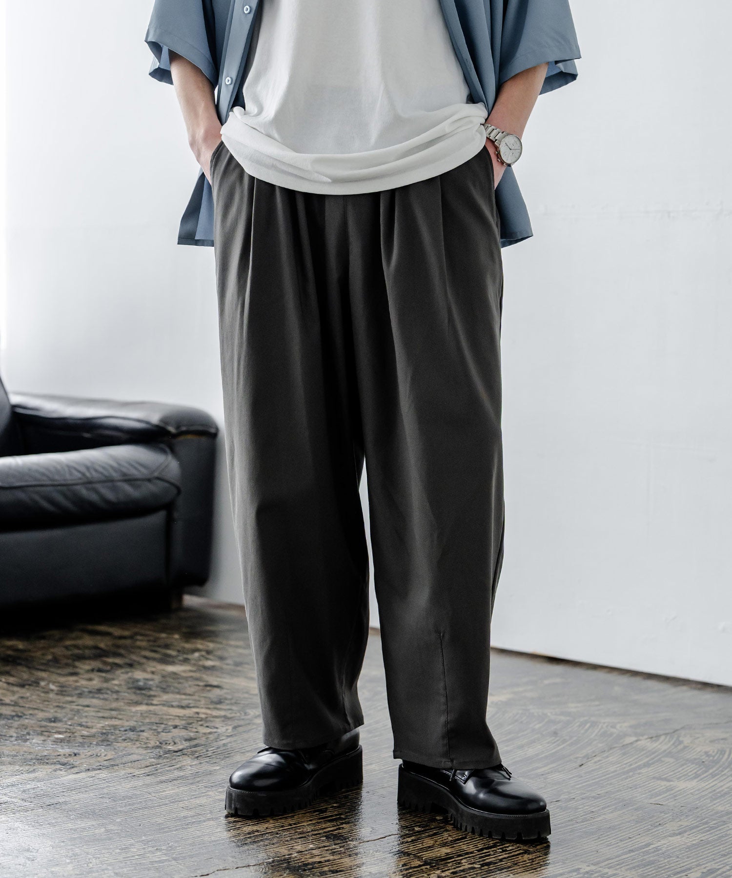 多機能 接触冷感ストレッチUVカットイージーバルーンパンツ 15372