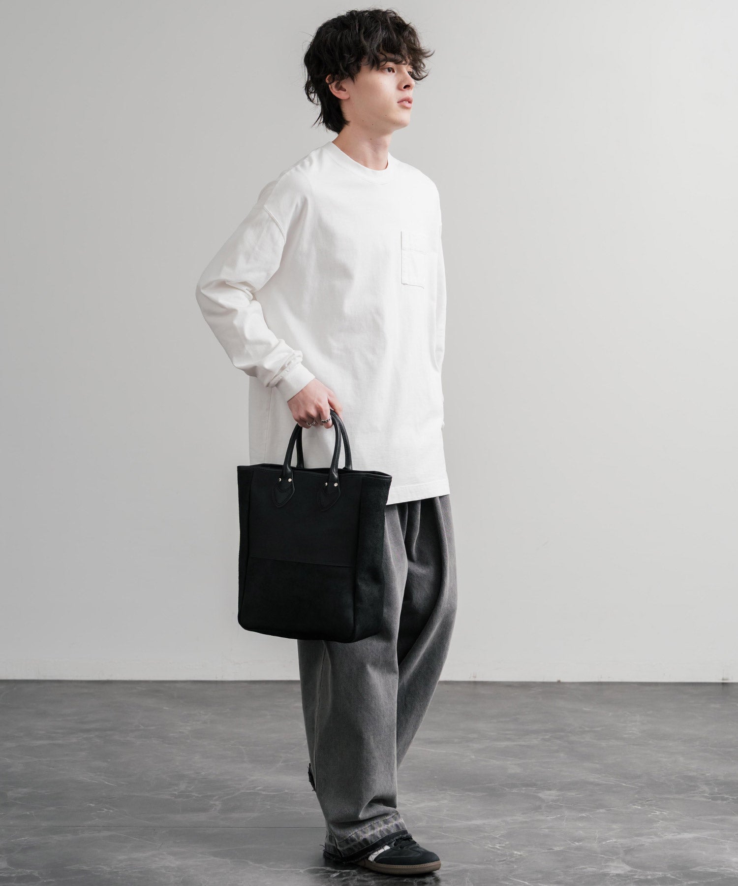 Butler Verner Sails バトラーバーナーセイルズ 日本製 国産 スエード加工トートバッグ JI-3016 15373