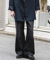 ルーズシルエットセミフレアワイドデニムパンツ 15376