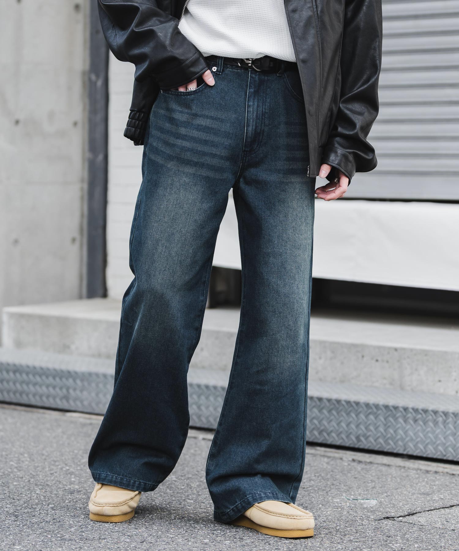 ルーズシルエットセミフレアワイドデニムパンツ 15376 – Rocky Monroe