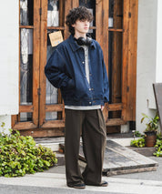 ヴィンテージライク オーバーサイズデニムブルゾン 15378