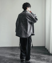 ヴィンテージライク オーバーサイズデニムワークシャツジャケット 15379