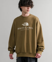 日本未展開モデル THE NORTH FACE ザ・ノースフェイス WHITE LABEL ホワイトレーベル TNF SIGNATURE SWEATSHIRTS クルーネック長袖スウェットトレーナー 15380