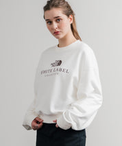日本未展開モデル THE NORTH FACE ザ・ノースフェイス WHITE LABEL ホワイトレーベル TNF SIGNATURE SWEATSHIRTS クルーネック長袖スウェットトレーナー 15380