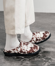 【SUBU/スブ】 サンダル F-line/ワンポイントロゴ刺繍モックシューズスリッポンスリッパ 15384