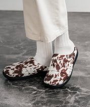 【SUBU/スブ】 サンダル F-line/ワンポイントロゴ刺繍モックシューズスリッポンスリッパ 15384