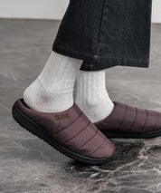 【SUBU/スブ】 サンダル F-line/ワンポイントロゴ刺繍モックシューズスリッポンスリッパ 15384