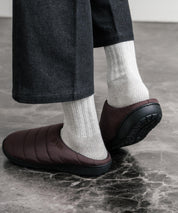 【SUBU/スブ】 サンダル F-line/ワンポイントロゴ刺繍モックシューズスリッポンスリッパ 15384