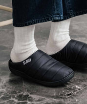 【SUBU/スブ】 サンダル F-line/ワンポイントロゴ刺繍モックシューズスリッポンスリッパ 15384