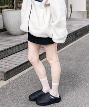 【SUBU/スブ】 サンダル F-line/ワンポイントロゴ刺繍モックシューズスリッポンスリッパ 15384