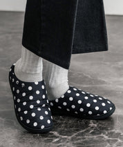 【SUBU/スブ】 サンダル F-line/ワンポイントロゴ刺繍モックシューズスリッポンスリッパ 15384