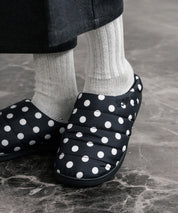 【SUBU/スブ】 サンダル F-line/ワンポイントロゴ刺繍モックシューズスリッポンスリッパ 15384