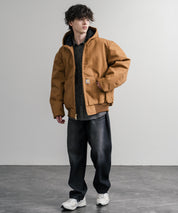 Carhartt カーハート DUCK QUILTED FLANNEL-LINED ACTIVE JACKET オーバーサイズアクティブフードジャケット 15385