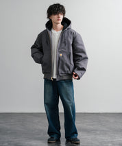 新色追加 Carhartt カーハート DUCK QUILTED FLANNEL-LINED ACTIVE JACKET オーバーサイズアクティブフードジャケット 15385