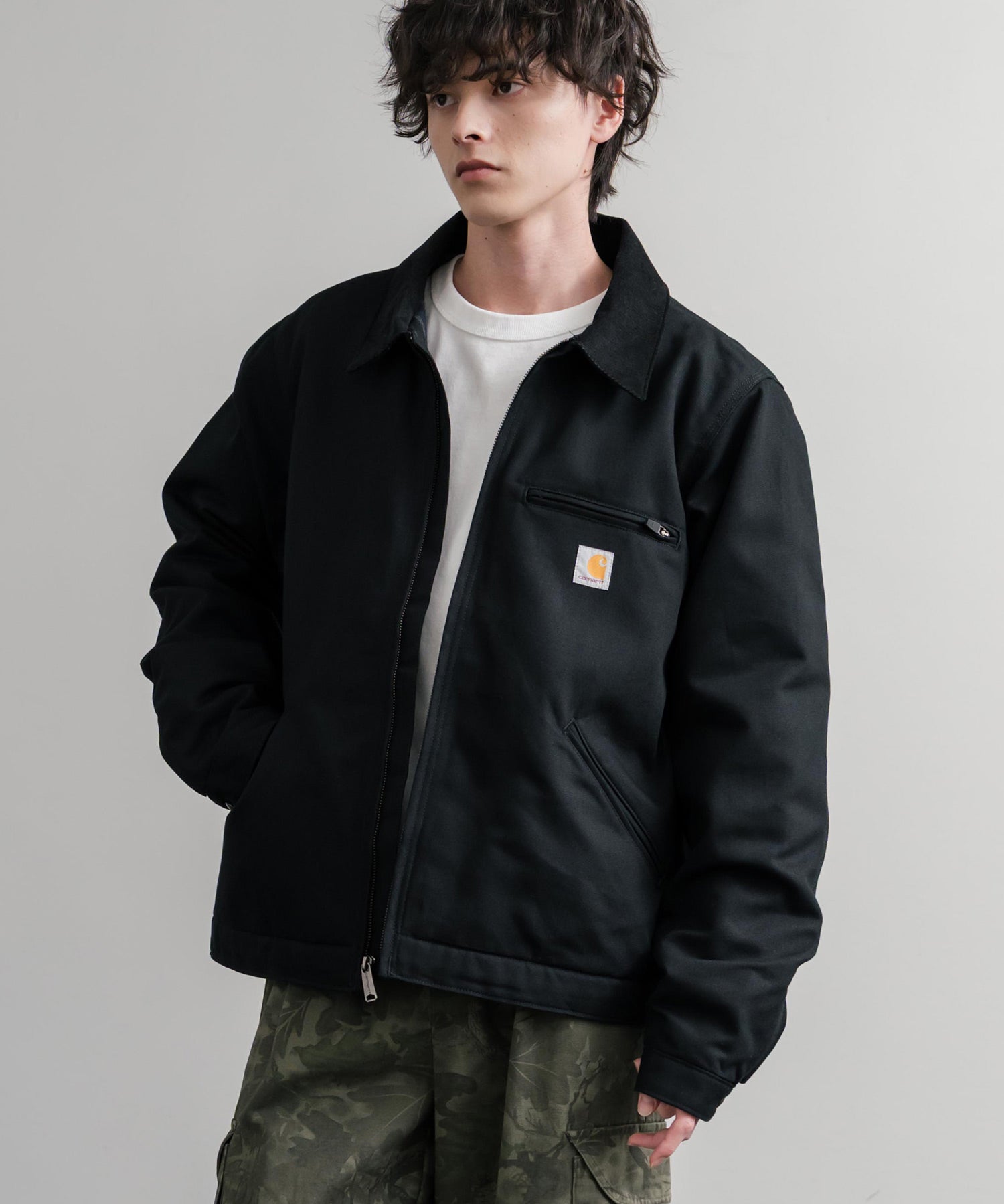 Carhartt カーハート DUCK DETROIT JACKET BLANKET LINED オーバーサイズ襟コーデュロイデトロイトジャケット 15386