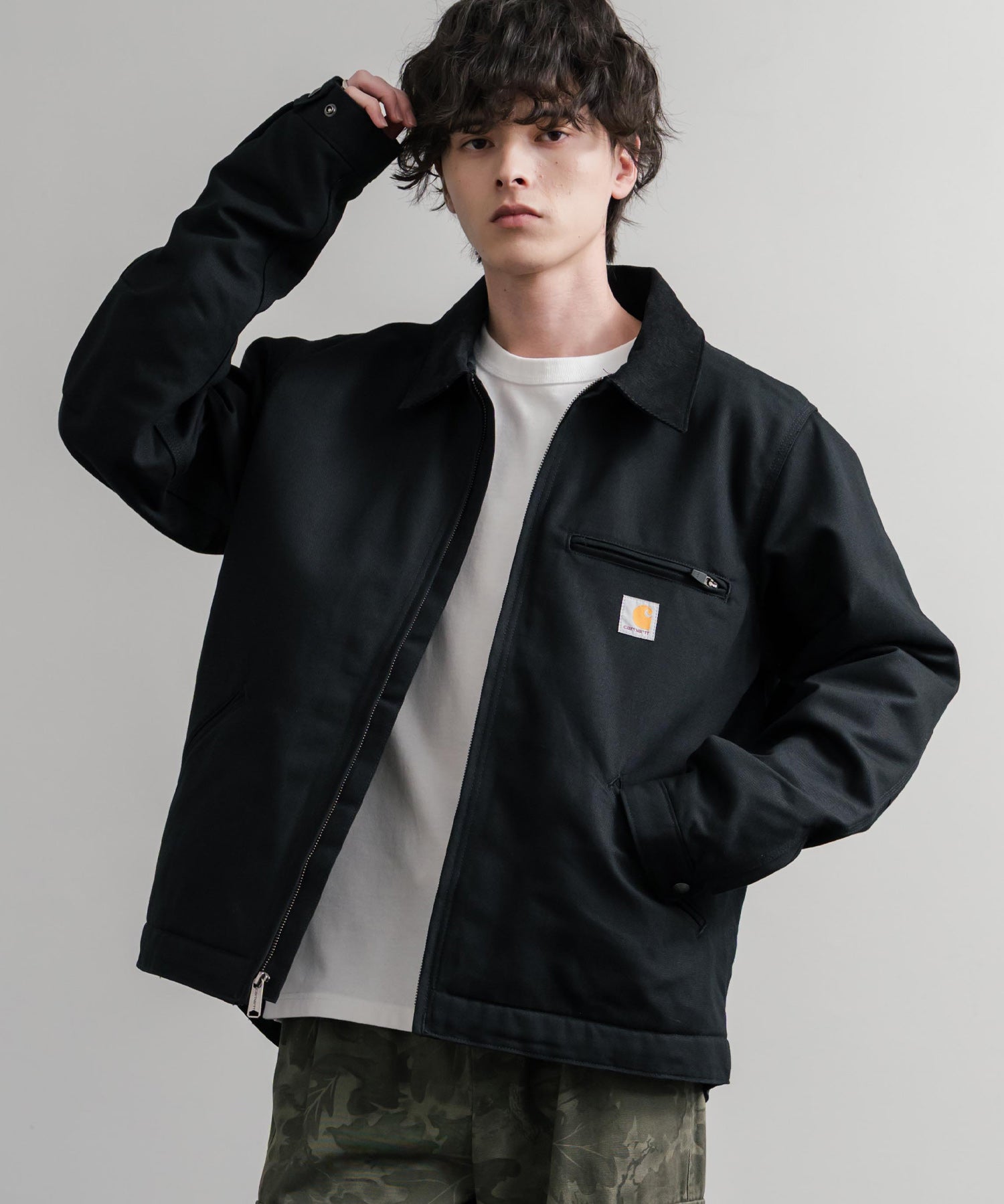 Carhartt カーハート DUCK DETROIT JACKET BLANKET LINED オーバーサイズ襟コーデュロイデトロイトジャケット 15386