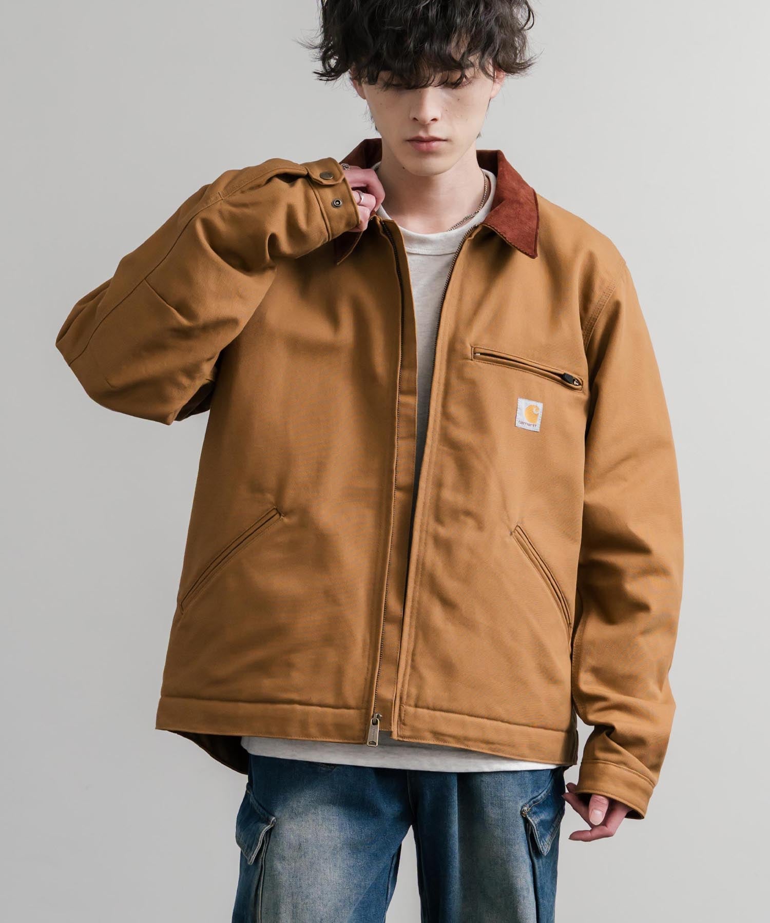 Carhartt カーハート DUCK DETROIT JACKET BLANKET LINED オーバーサイズ襟コーデュロイデトロイトジャケット 15386