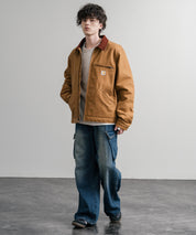 Carhartt カーハート DUCK DETROIT JACKET BLANKET LINED オーバーサイズ襟コーデュロイデトロイトジャケット 15386