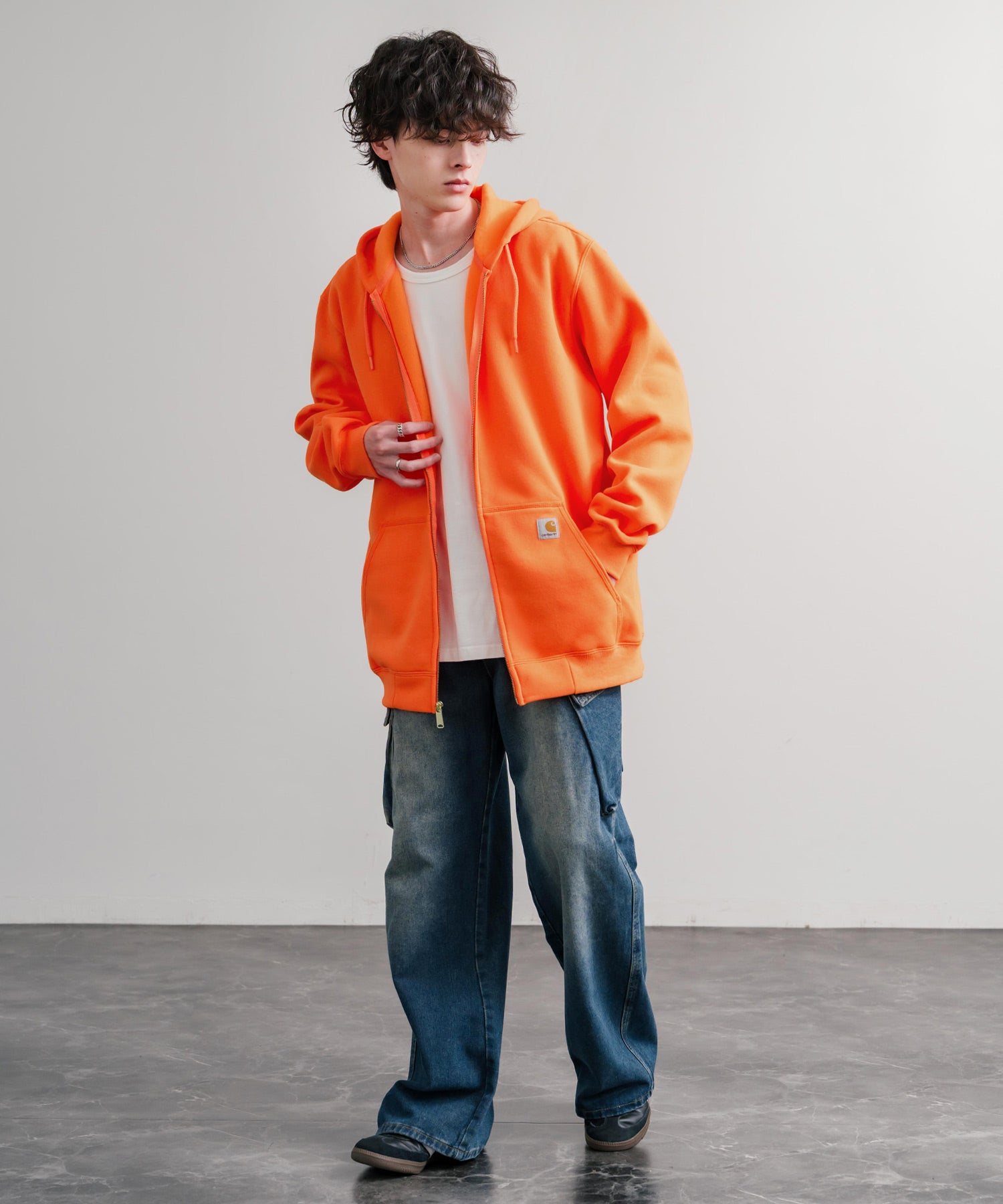 Carhartt カーハート MIDWEIGHT HOODED ZIP-FRONT SWEATSHIRT オーバー