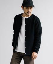 Upscape Audience アップスケープオーディエンス 日本製 国産 尾州 コットンキルトノーカラースナップジャケット AUD7330 15388